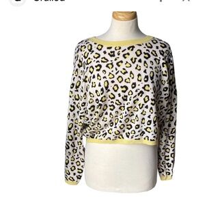Brodie Leopard Print Cashmere Sweater